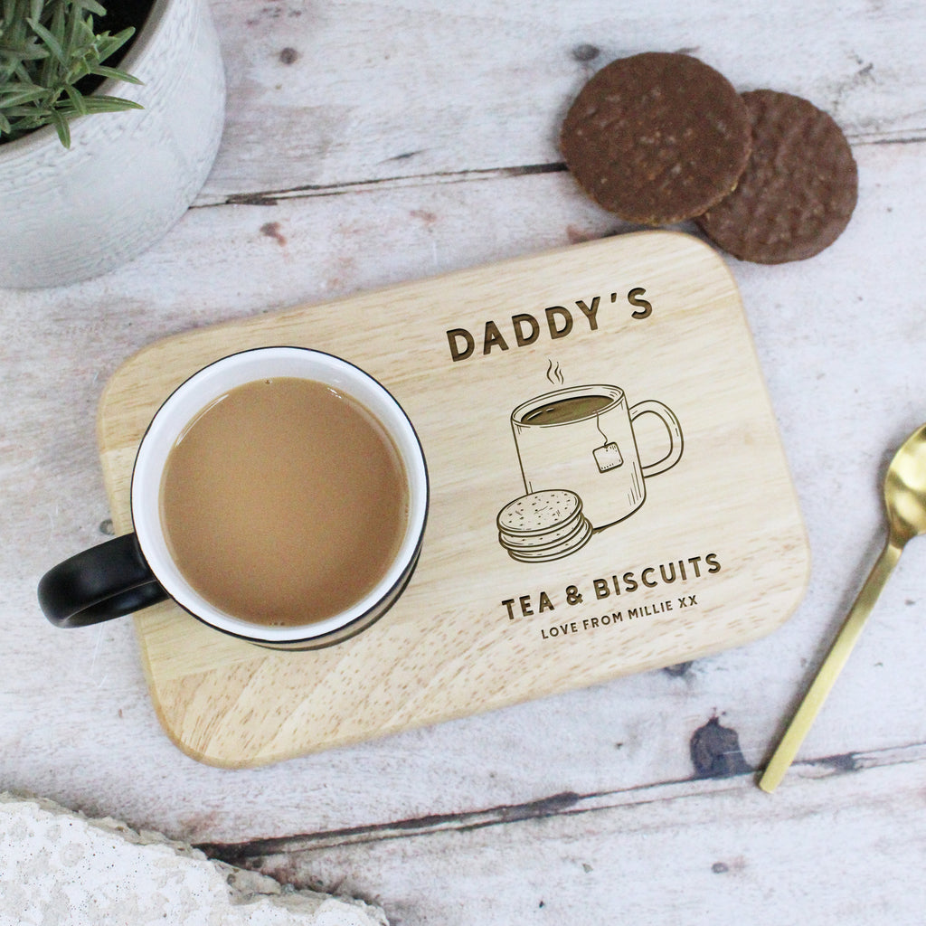 Personalised Dad’s Tea & Biscuit Board