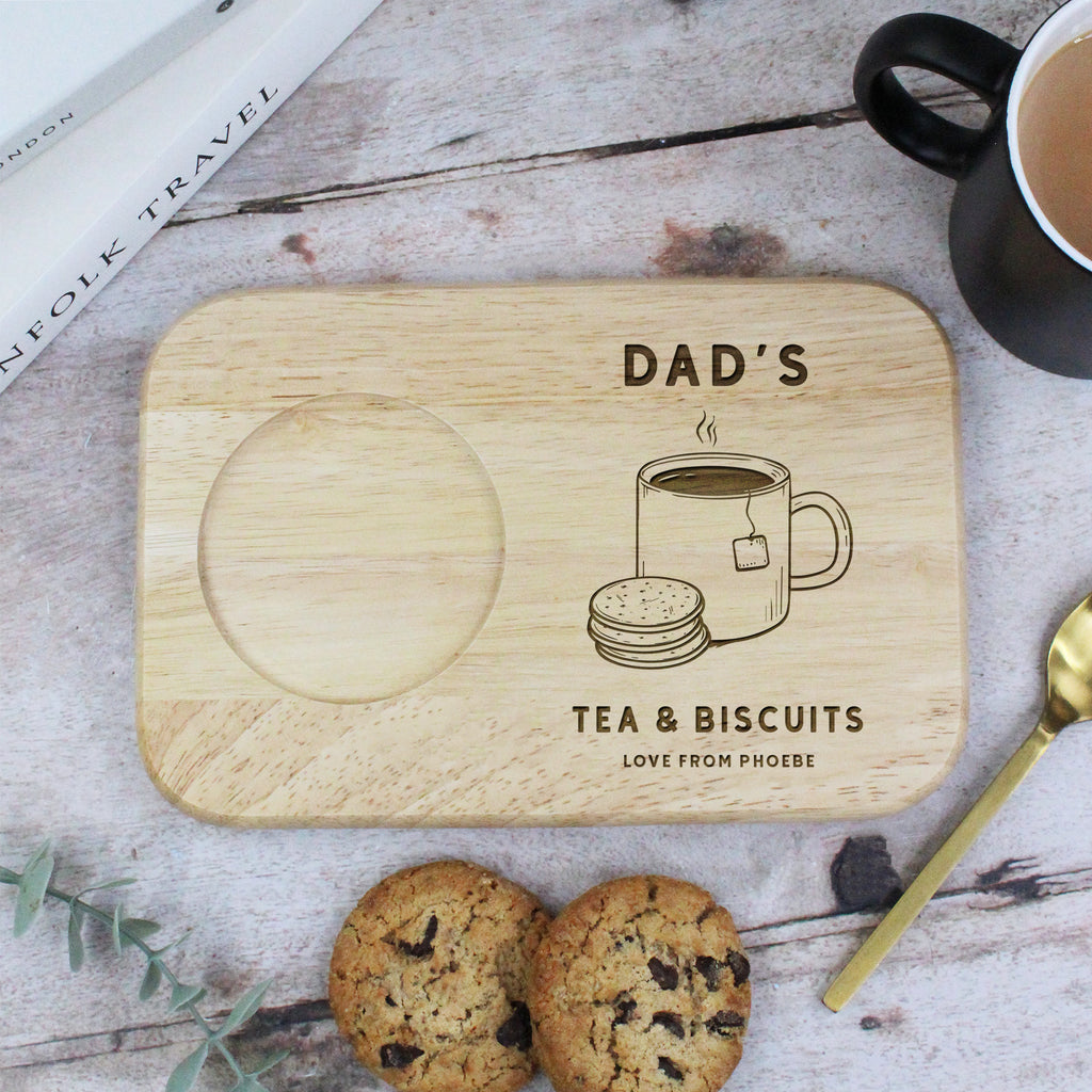 Personalised Dad’s Tea & Biscuit Board