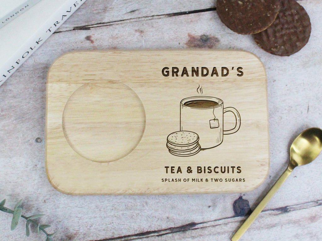 Personalised Grandad's Tea & Biscuits Board