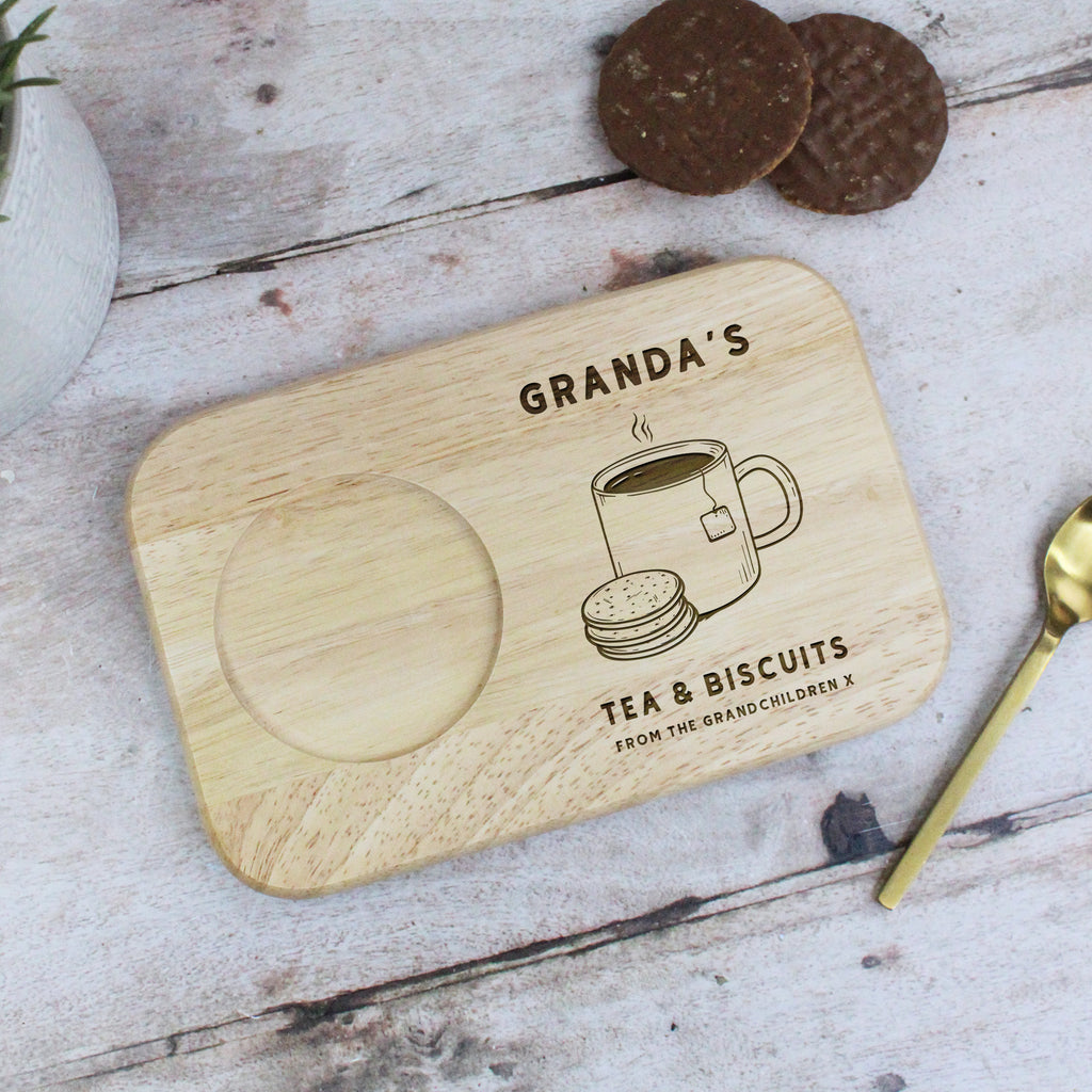Personalised Grandad's Tea & Biscuits Board