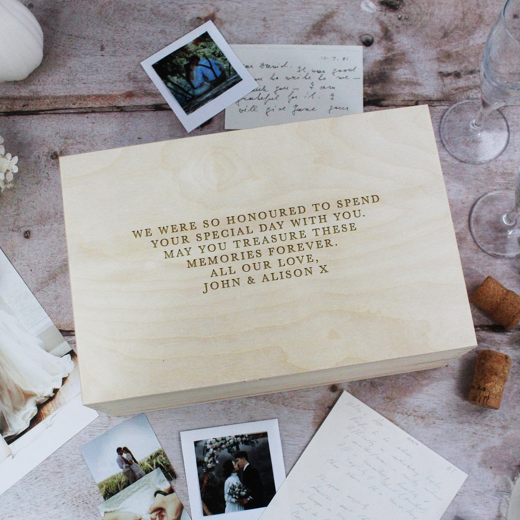 Mr & Mrs Personalised Wedding Box