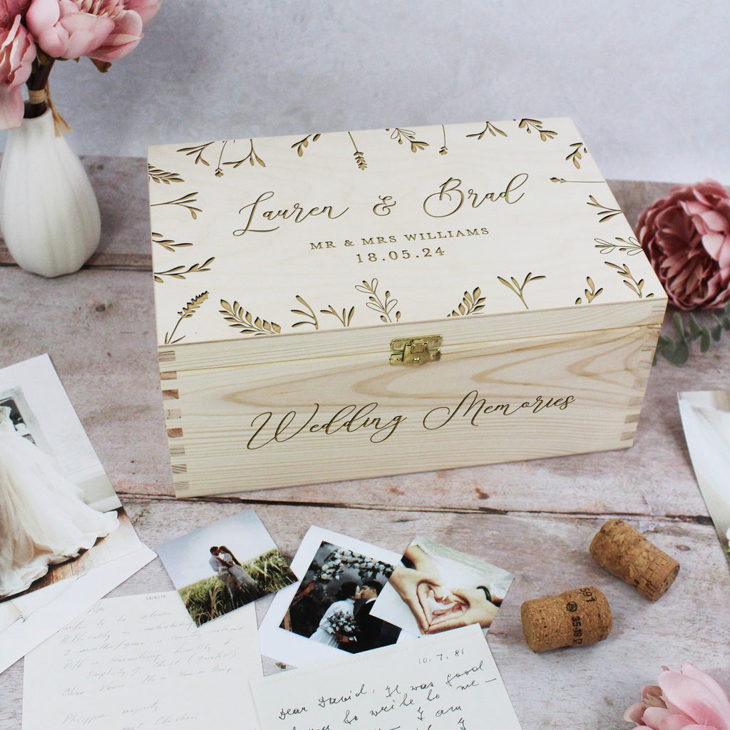 Mr & Mrs Personalised Wedding Box