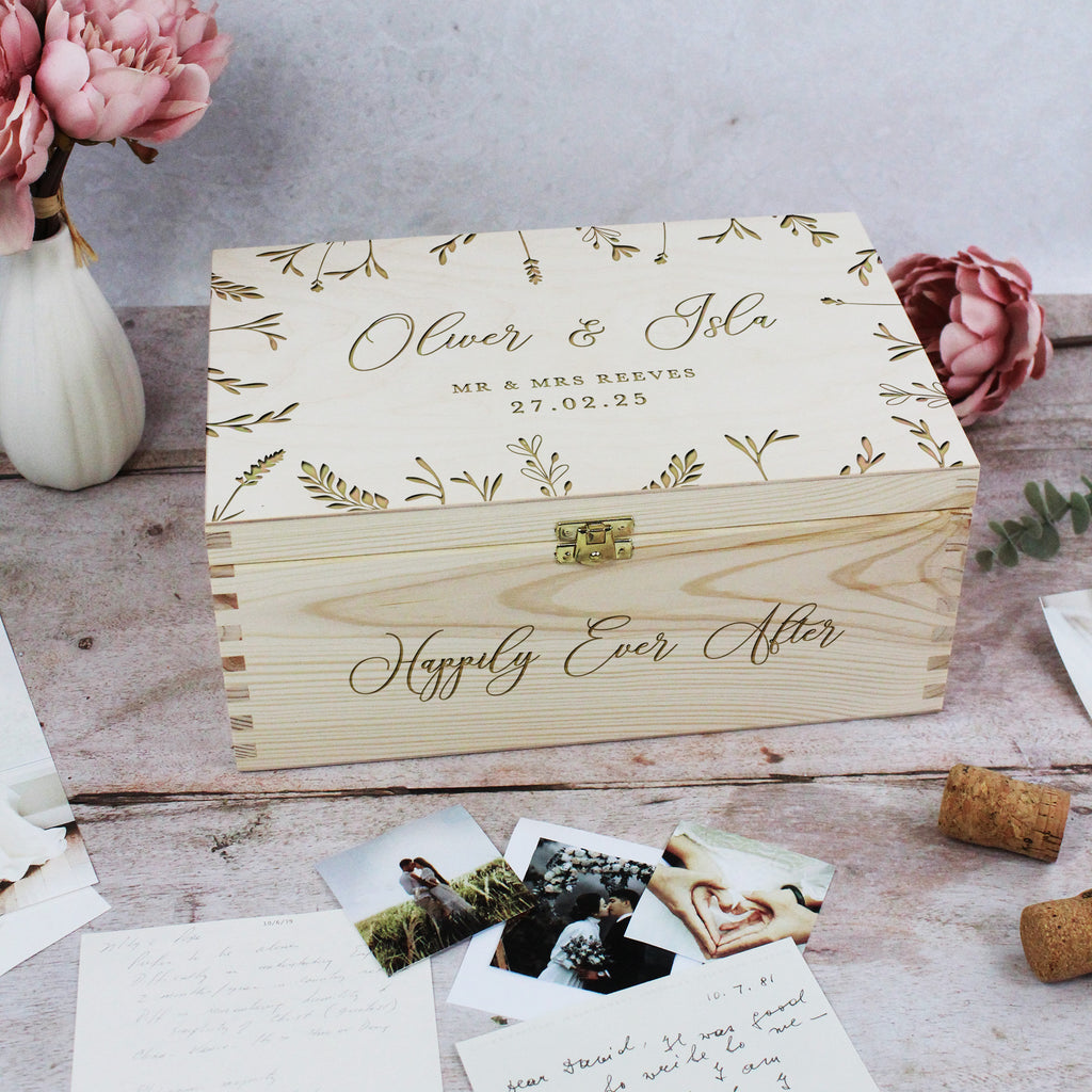 Mr & Mrs Personalised Wedding Box