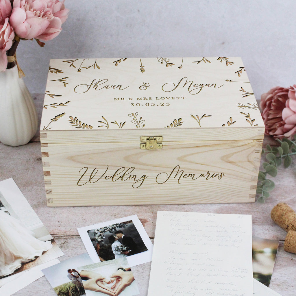 Mr & Mrs Personalised Wedding Box