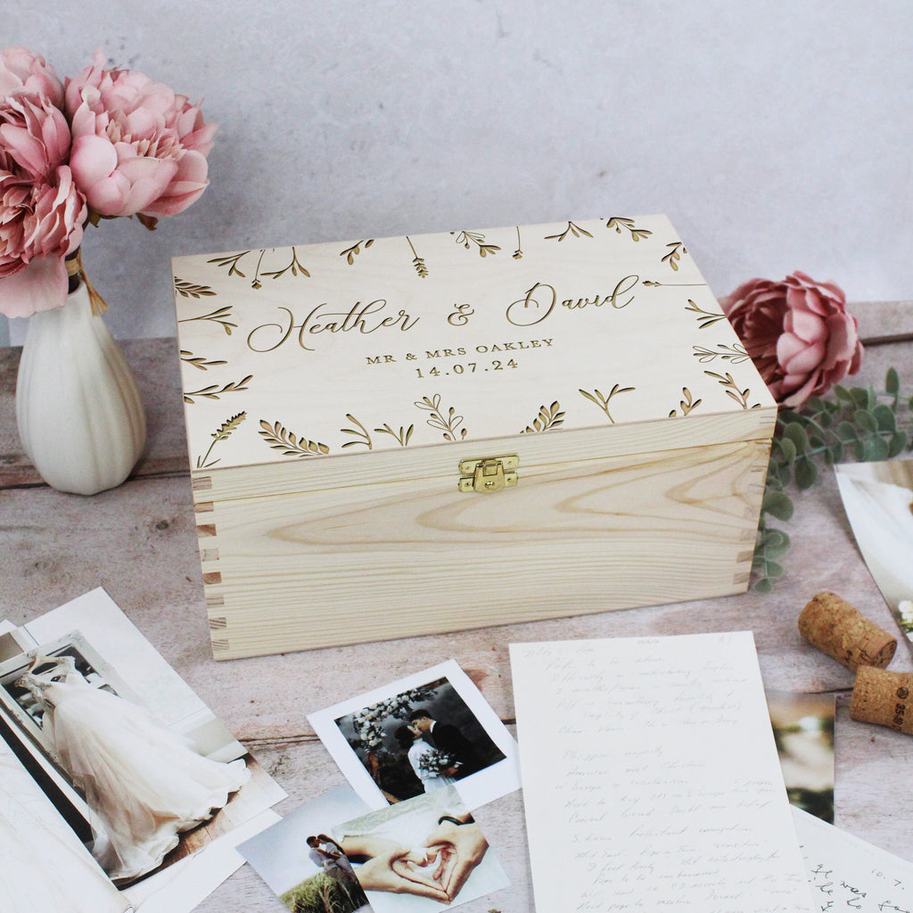 Mr & Mrs Personalised Wedding Box