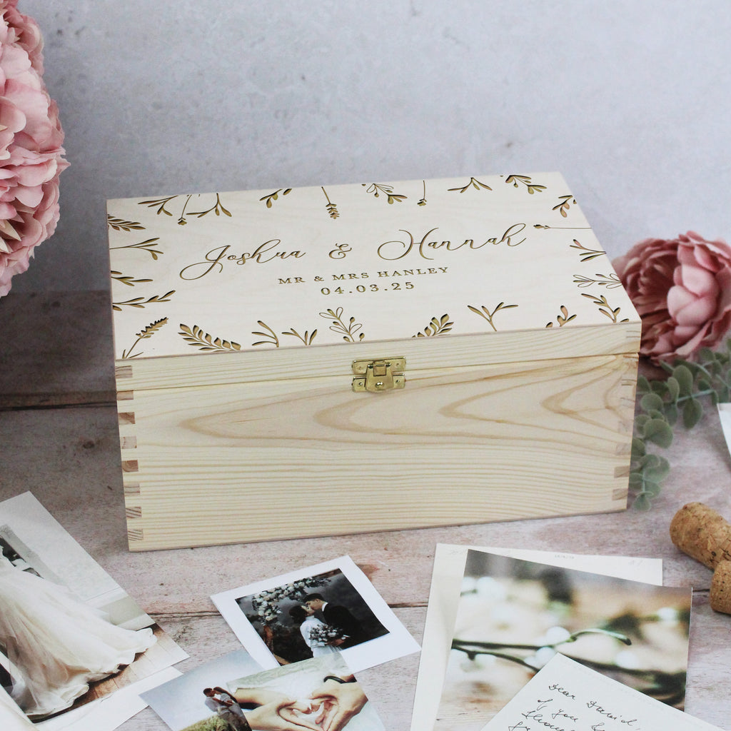 Mr & Mrs Personalised Wedding Box