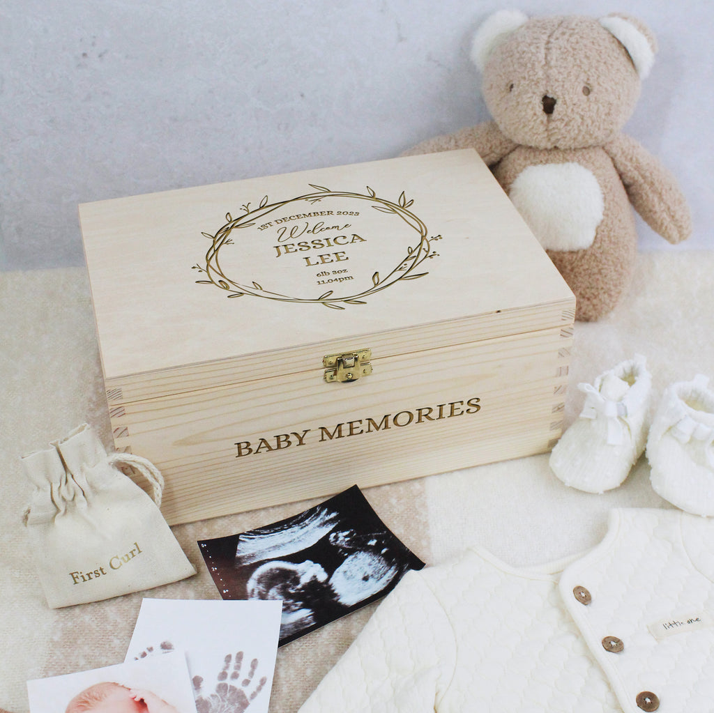 Personalised Baby Keepsake Box