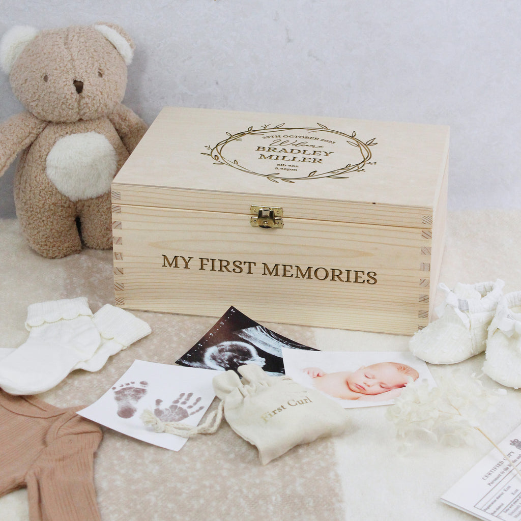 Personalised Baby Keepsake Box