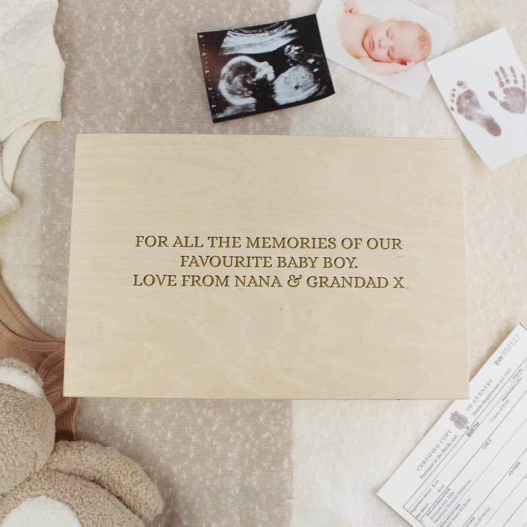 Personalised Baby Keepsake Box