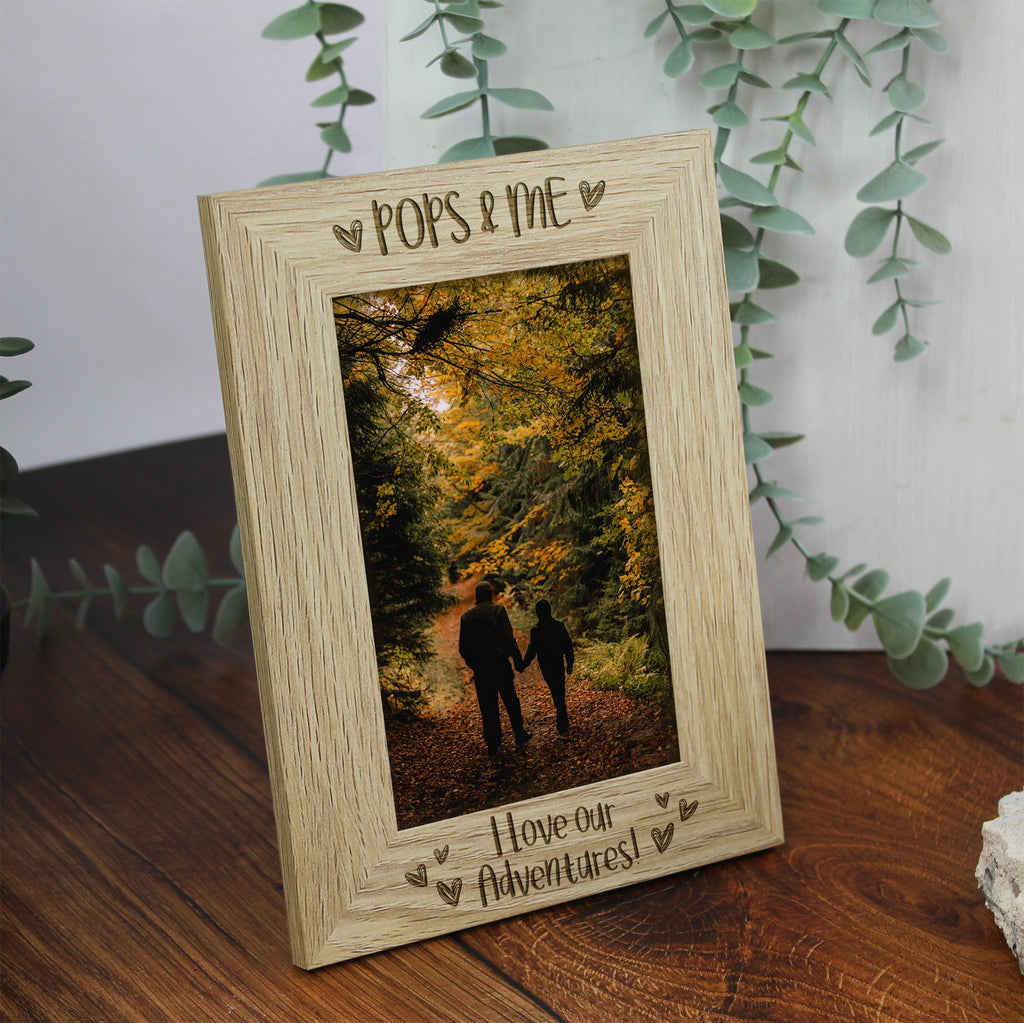 Personalised 'Grandad & Me' Wooden Photo Frame