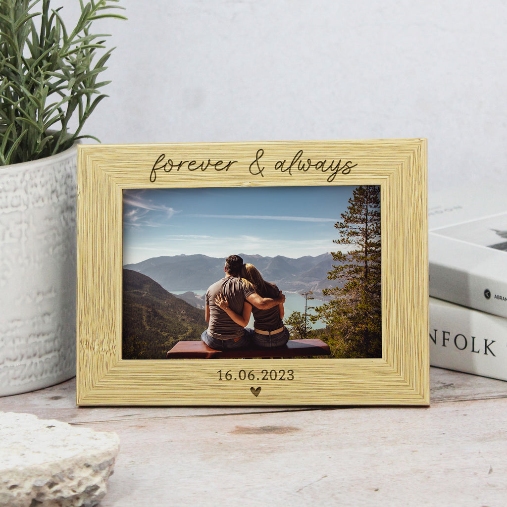 Personalised Photo Frame with Quote & Date