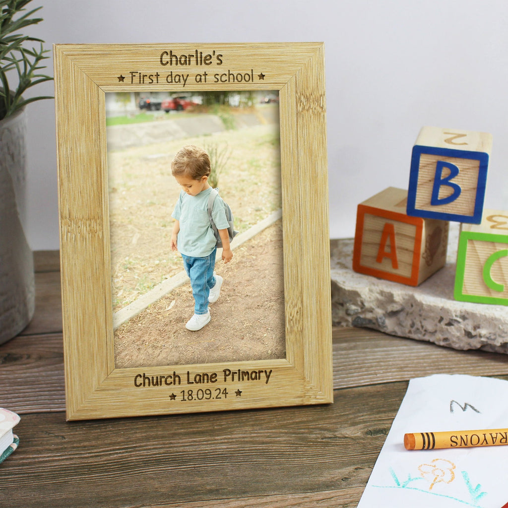 Personalised First Day At School Photo Frame