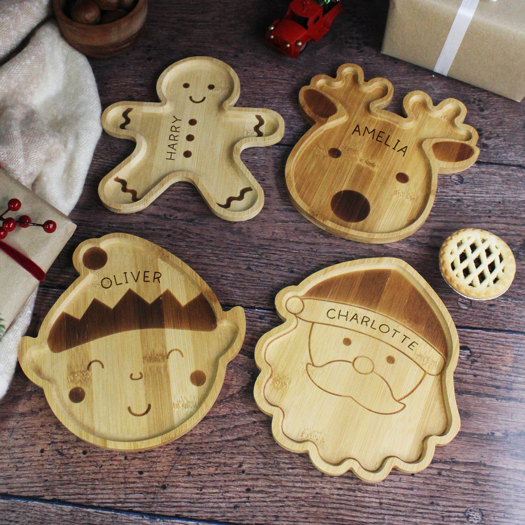 Personalised Christmas Character Plate for Kids