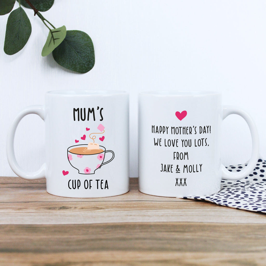 Personalised Grandma's Tea & Biscuit Board with Coffee Mug Option