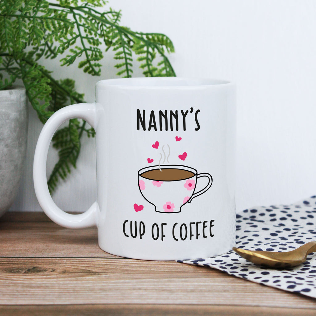 Personalised Grandma's Coffee & Biscuits Board with Mug Option