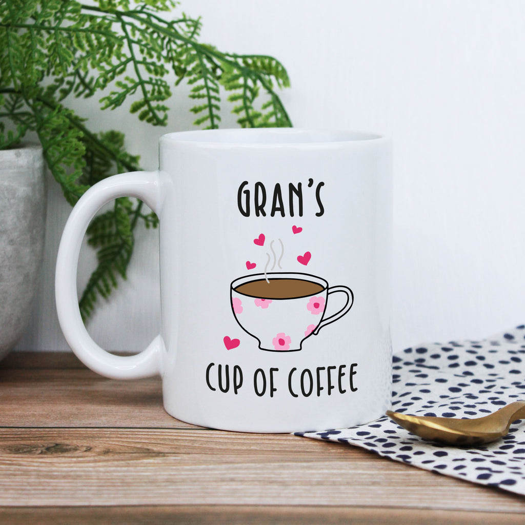 Personalised Grandma's Coffee & Biscuits Board with Mug Option