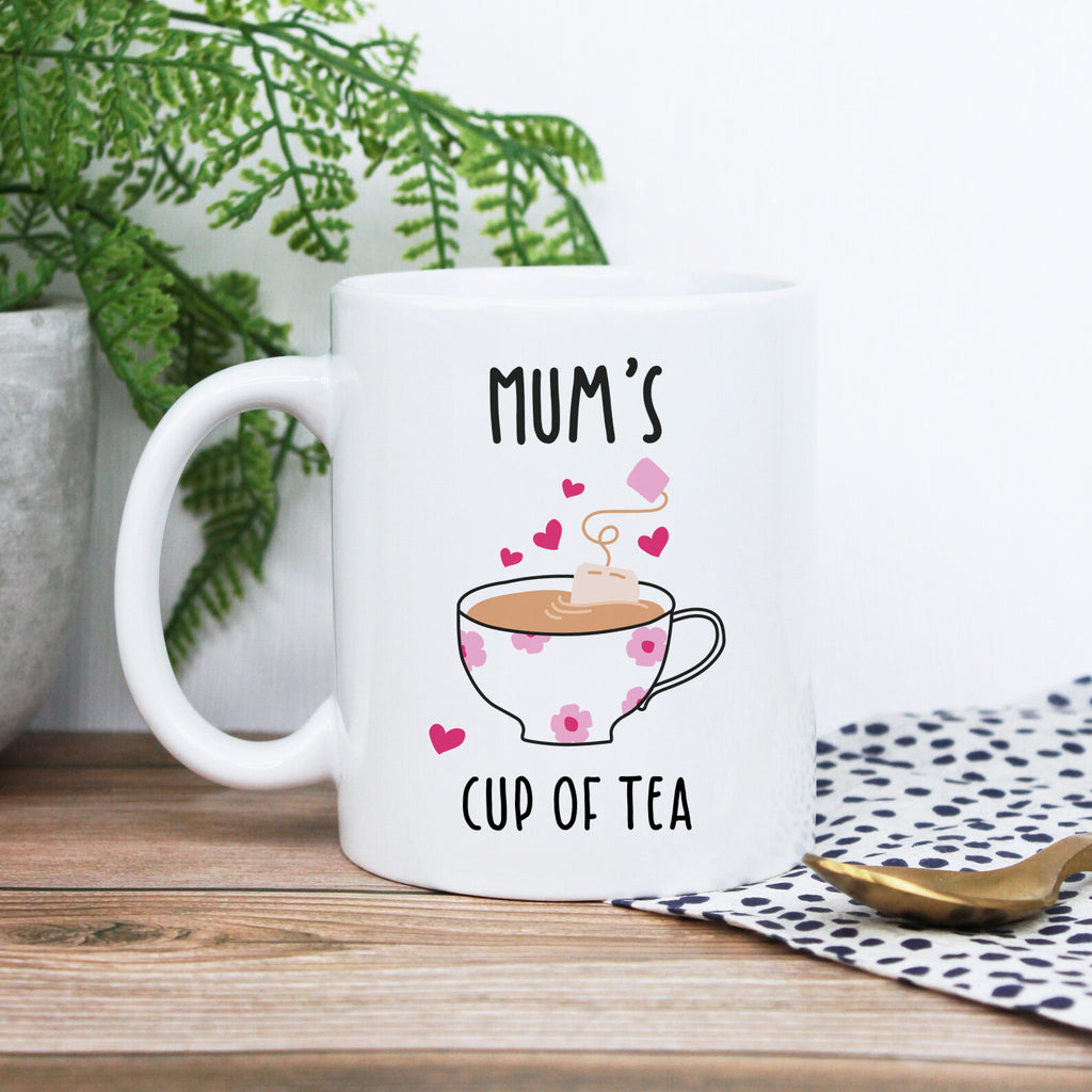 Personalised Mum's Tea & Biscuit Board with Coffee Mug Option
