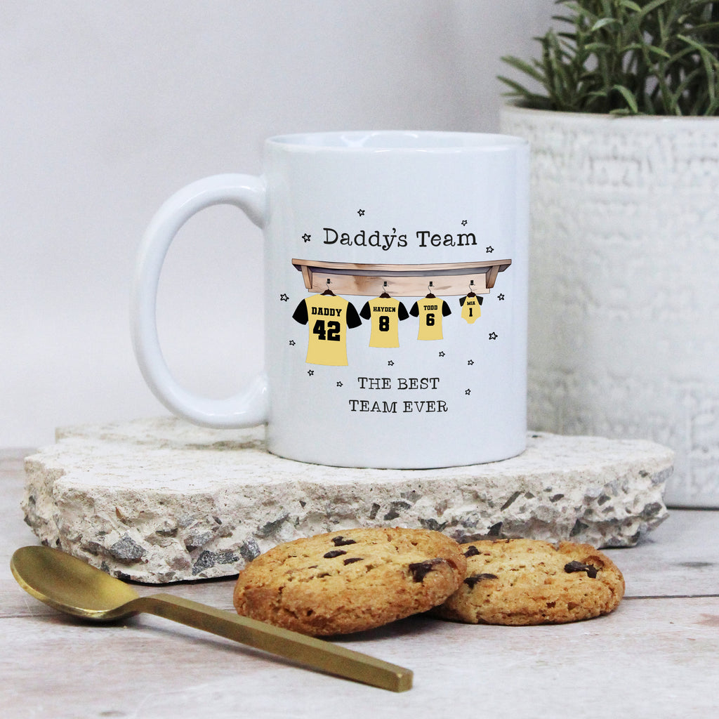 Personalised Daddy’s Football Team Coffee Mug - 350ml