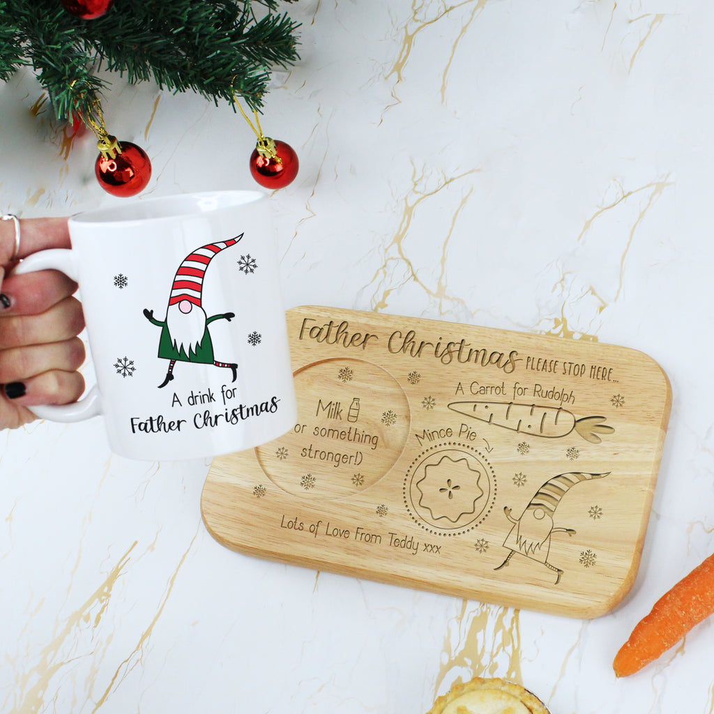 Personalised Christmas Eve Board & Mug Set
