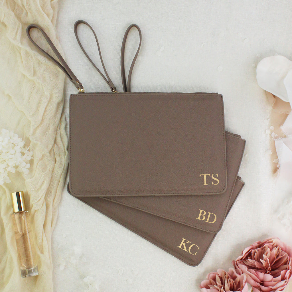 Personalised Wedding Clutch Bag with Initials