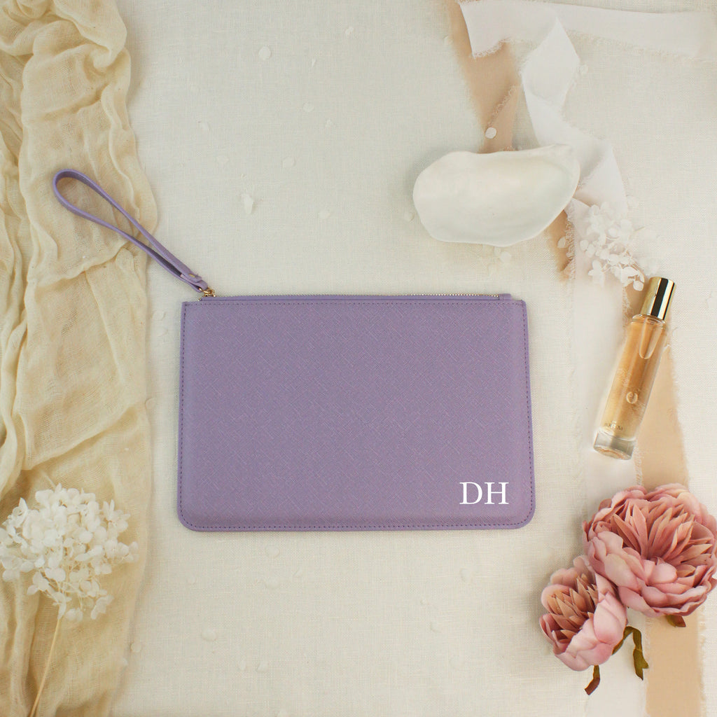 Personalised Wedding Clutch Bag with Initials