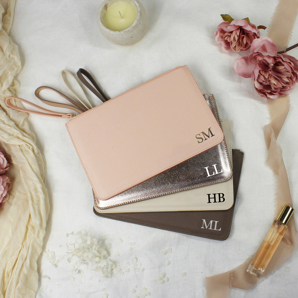 Personalised Wedding Clutch Bag with Initials