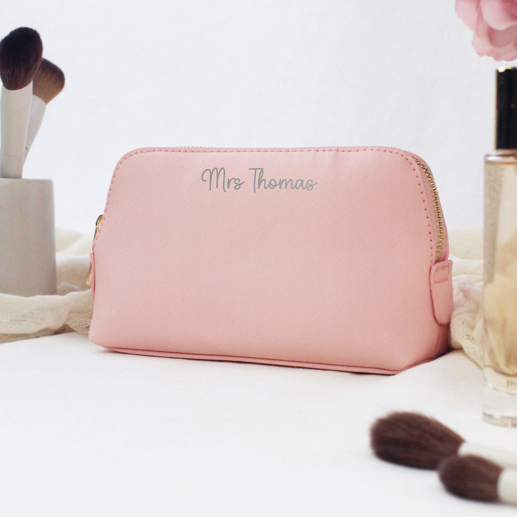 Personalised Medium PU Leather Teacher Pencil Case