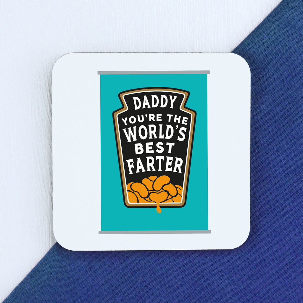 Personalised 'Dad You're The World's Best Farter' Coffee Mug with Coaster Option