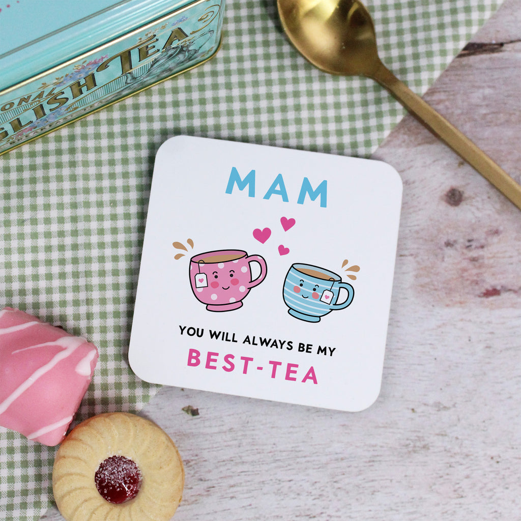 Personalised 'You Will Always Be My Best-Tea' Mug with Coaster Option