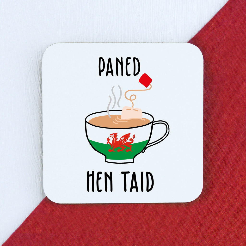 Personalised Taid Paned A Bisgedi Board with Coffee Mug Option - Welsh Grandad