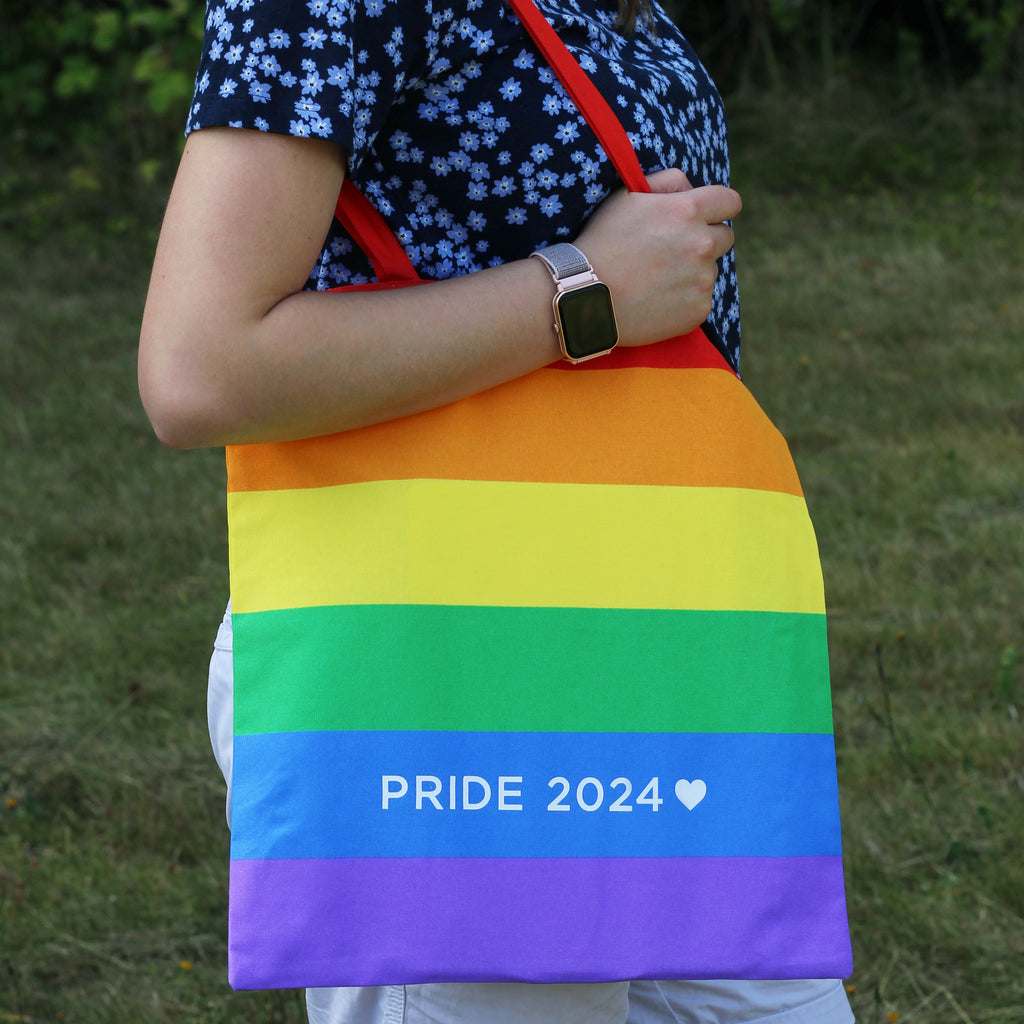 Rainbow 'Pride 2024' Cotton Tote Bag