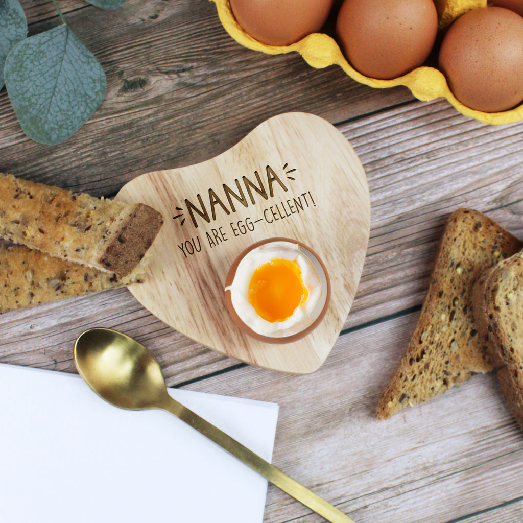 Personalised Heart Egg Cup Holder