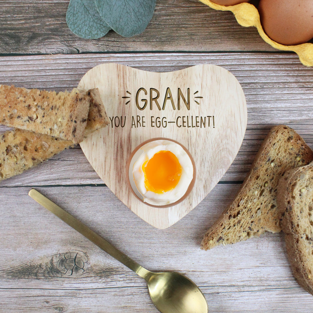 Personalised Heart Egg Cup Holder