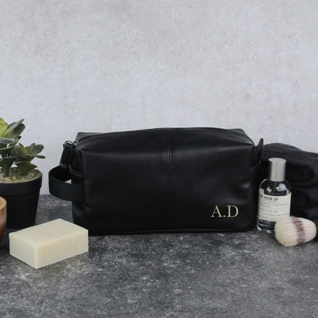 Personalised Men's Wash Bag with Initials
