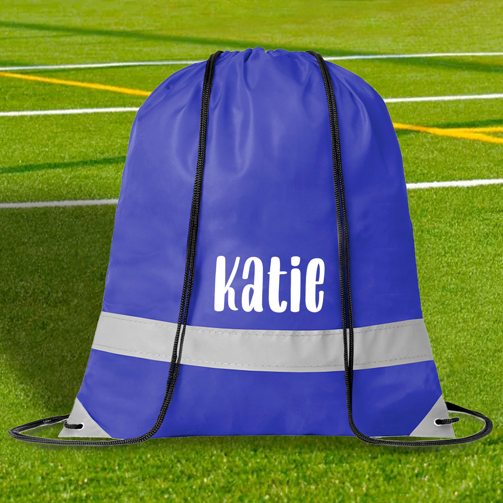 Personalised Children's High Viz Drawstring Bag