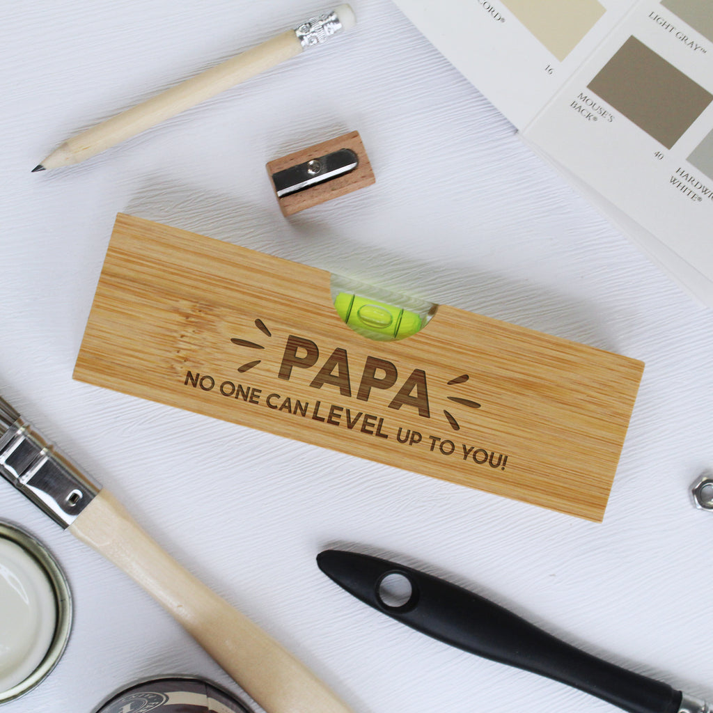 Personalised Grandad's 2 in 1 Spirit Level Bottle Opener - No One Can Level Up To You