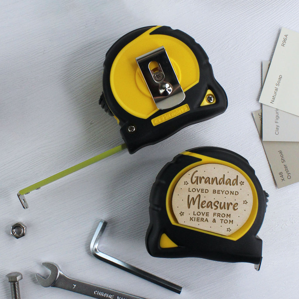 Personalised 'Loved Beyond Measure' 5M Stanley Tape Measure