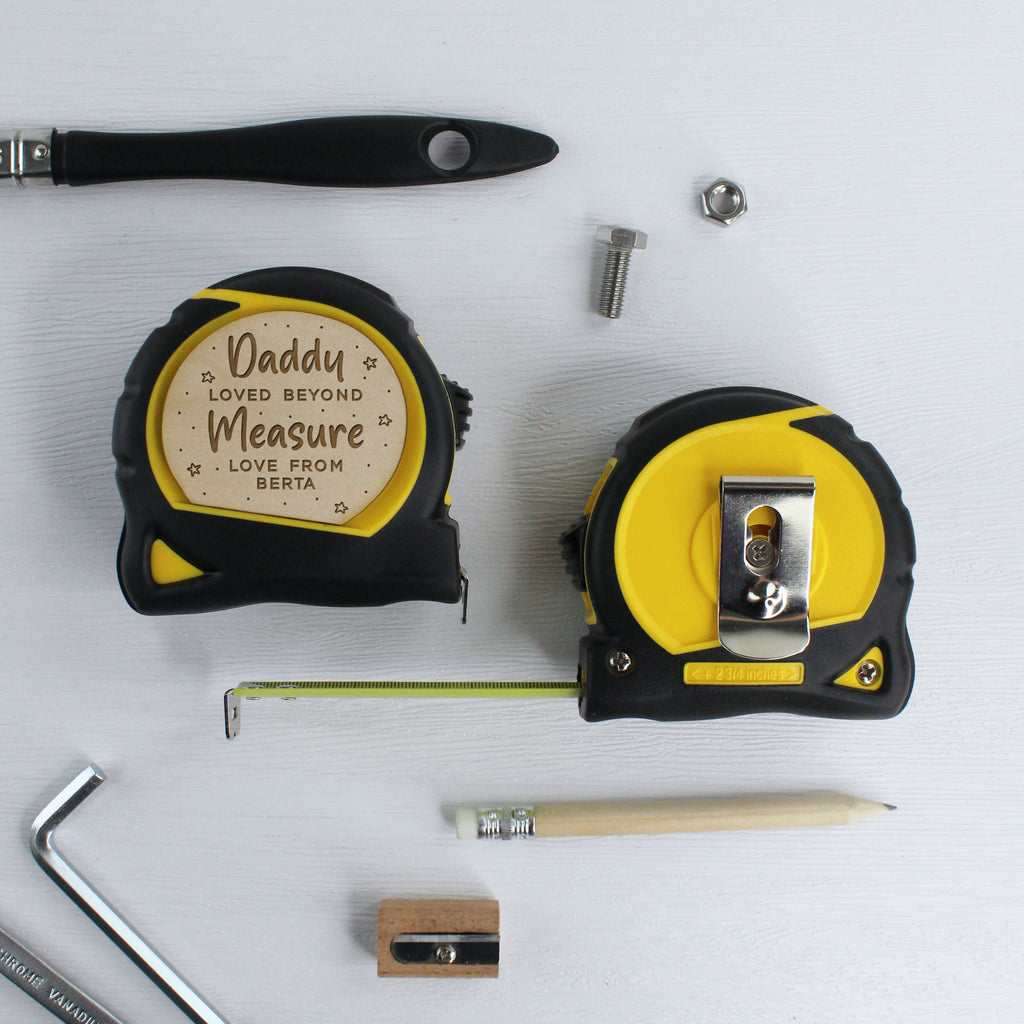 Personalised 'Loved Beyond Measure' 5M Stanley Tape Measure