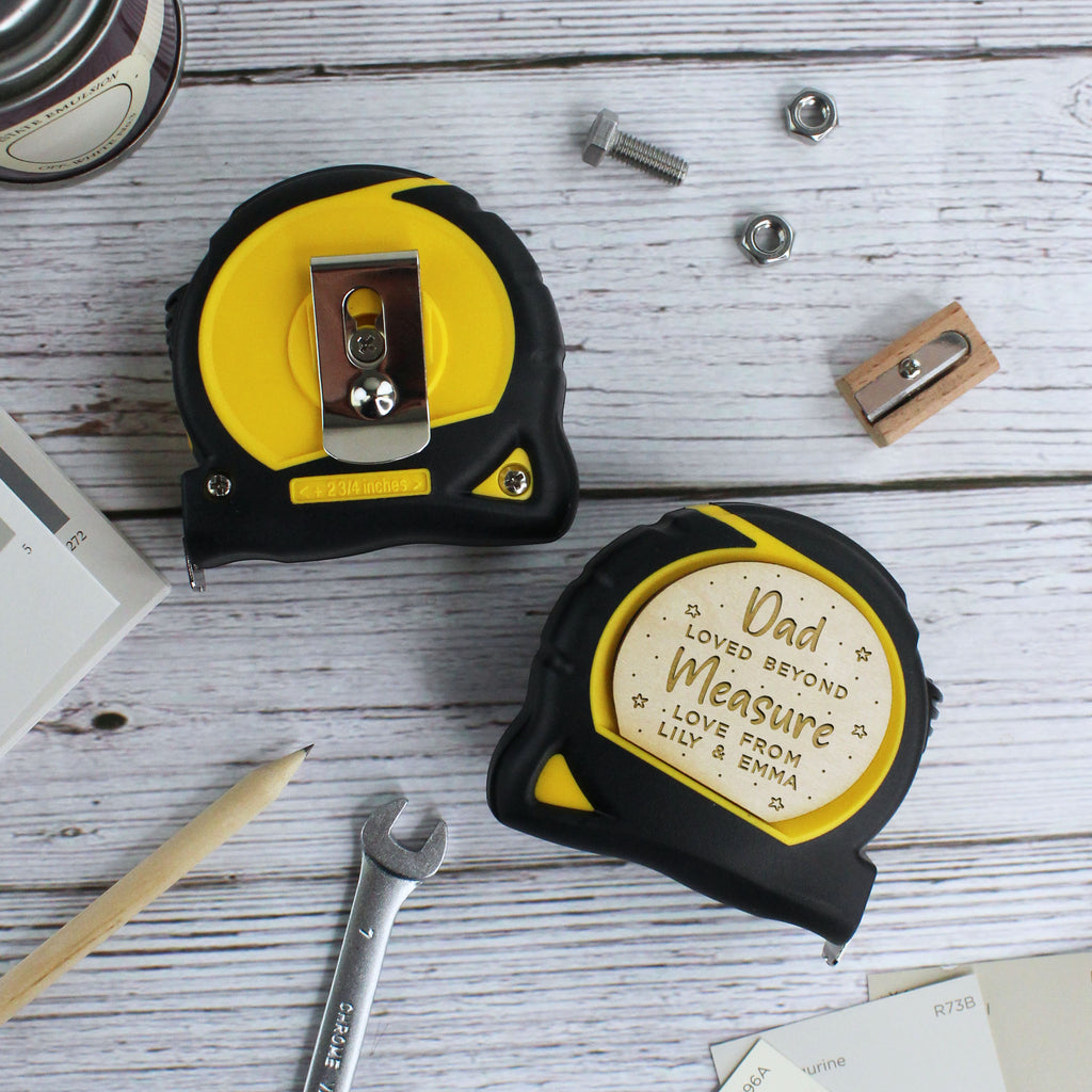 Personalised 'Loved Beyond Measure' 5M Stanley Tape Measure