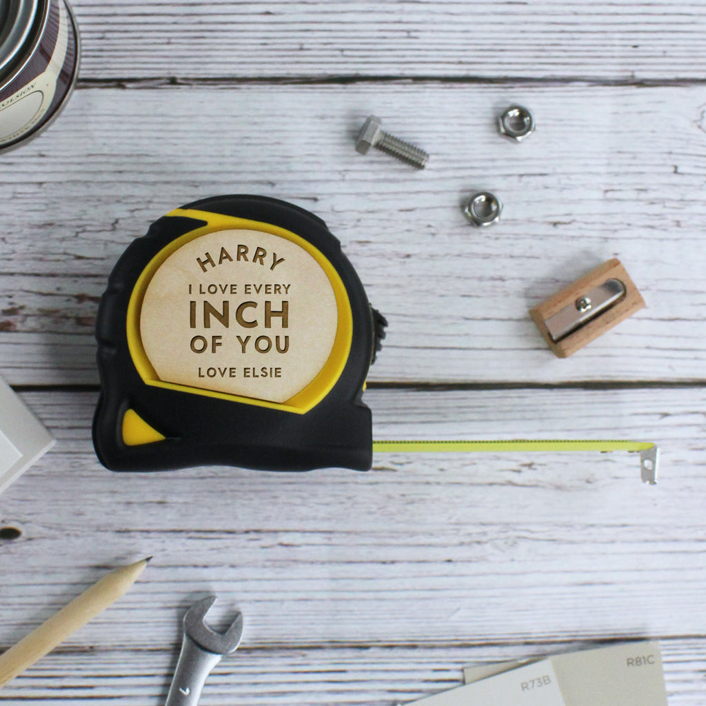 Personalised  "I Love Every Inch Of You" Stanley Tape Measure