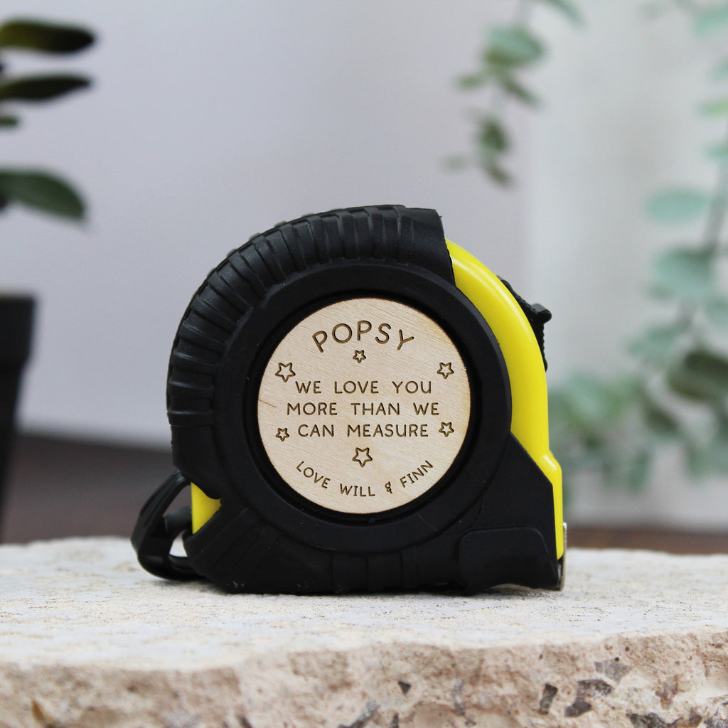 Personalised Grandad 'Love You More Than Can Measure' Tape Measure - 3M, 5M, 7.5M