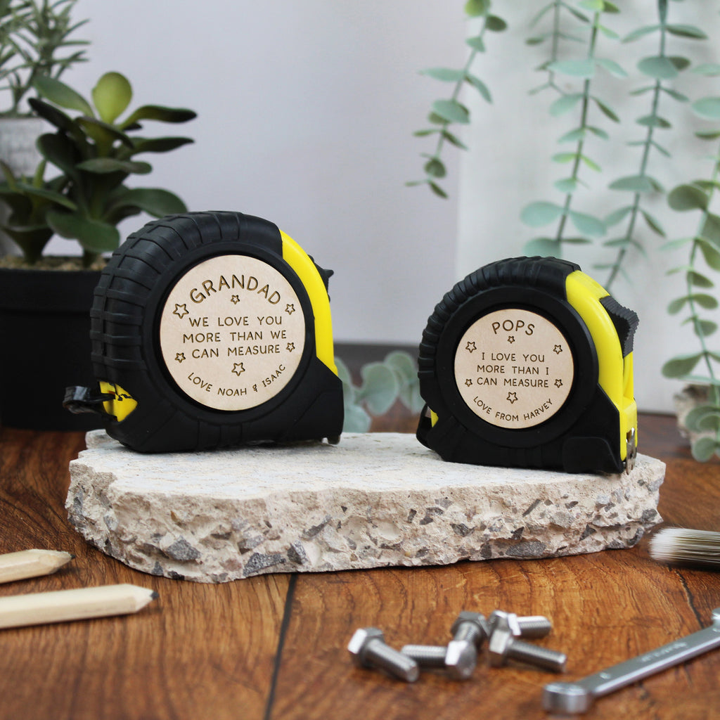 Personalised Grandad 'Love You More Than Can Measure' Tape Measure - 3M, 5M, 7.5M