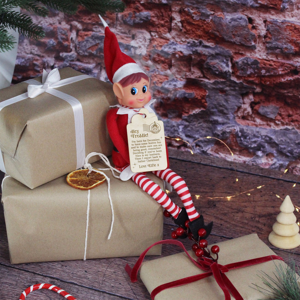 Personalised Traditional Elf Arrival Tag