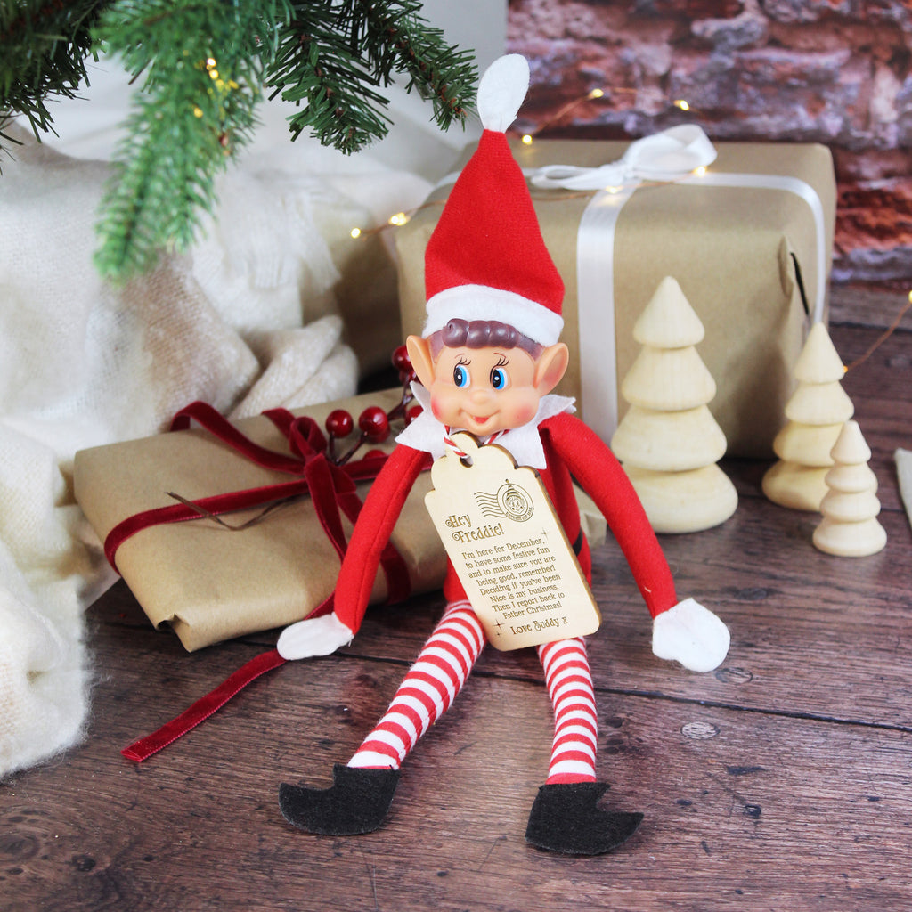 Personalised Traditional Elf Arrival Tag