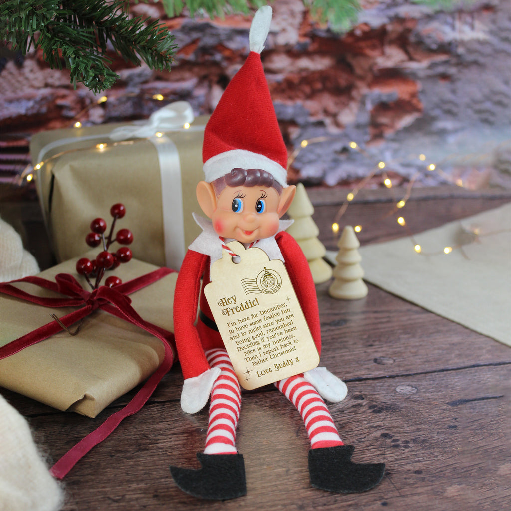 Personalised Traditional Elf Arrival Tag