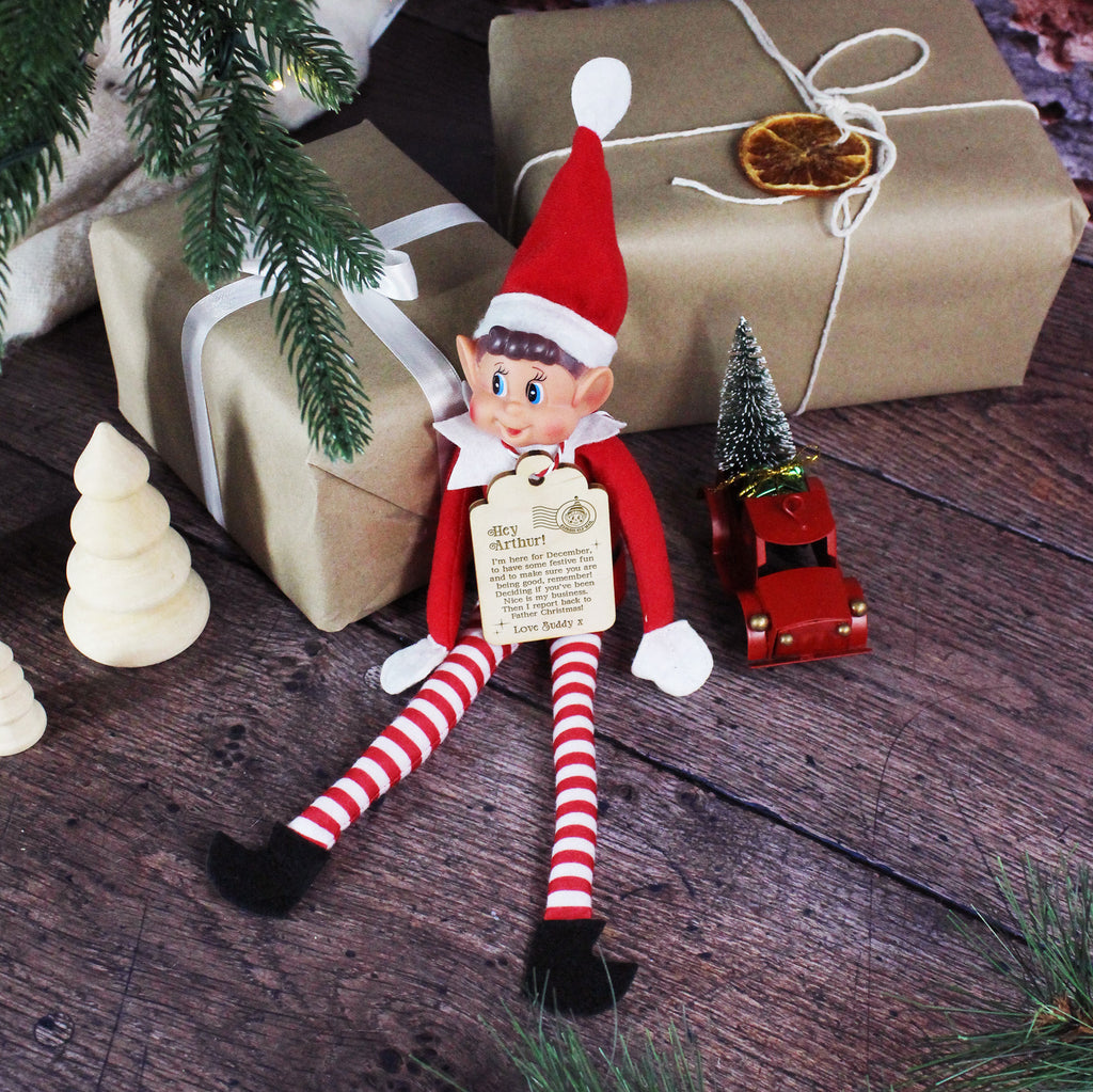 Personalised Traditional Elf Arrival Tag