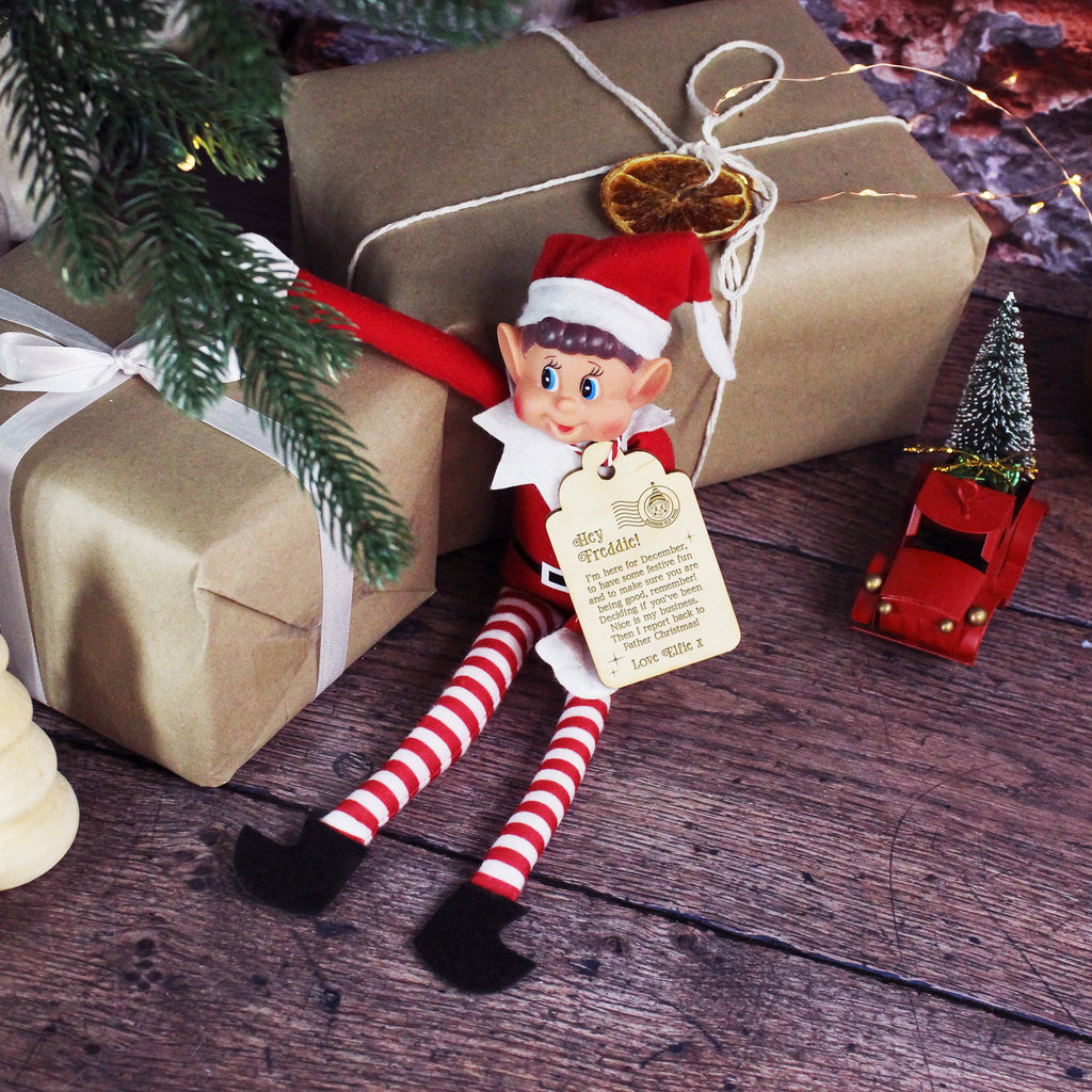 Personalised Traditional Elf Arrival Tag