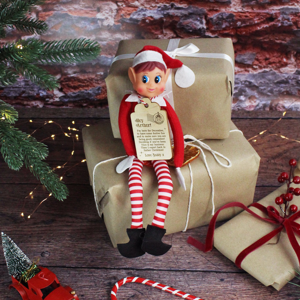 Personalised Traditional Elf Arrival Tag