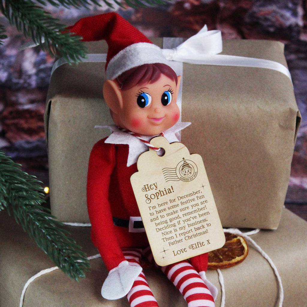 Personalised Traditional Elf Arrival Tag