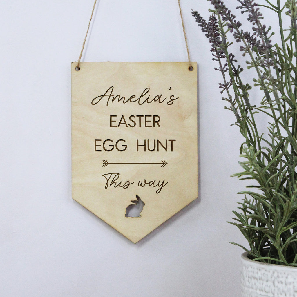 Personalised Easter Egg Hunt Sign